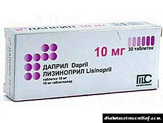 Dapril 20 mg: Instruktioune fir de Gebrauch