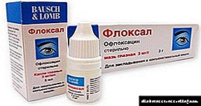 Ofloxacin-okulaj gutoj kaj ilia uzo