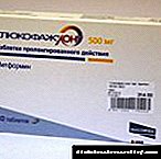 Glucophage Long 500 para a perda de peso - instrucións de uso e composición, forma e prezo de lanzamento