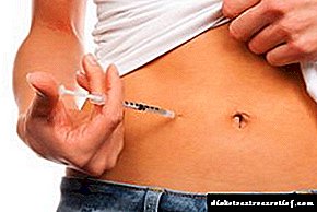 Cara nyuntikake insulin menyang weteng: suntikan hormon kanggo diabetes