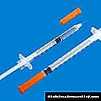 Syringe ea insulin e nang le nale e ka tlosoang 0, 45x12