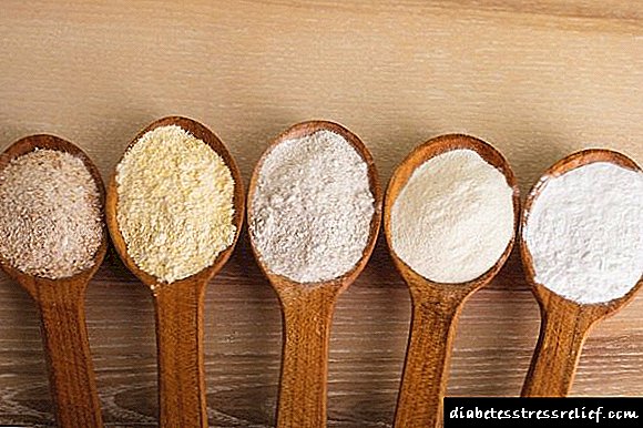 Flour para sa type 2 diabetes: buong butil at mais, bigas