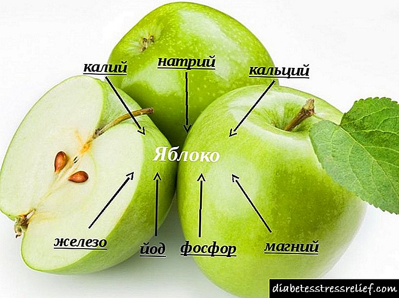 Kenmerke van die effek van appels op die liggaam op diabetes