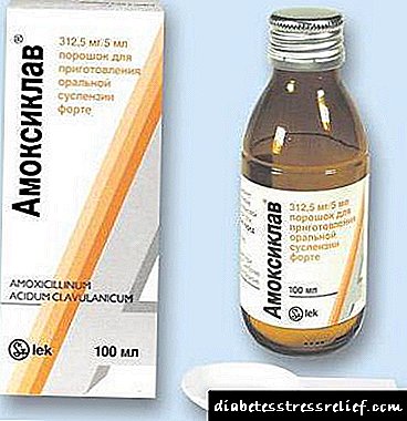 I-Amoxiclav 1000 mg - imiyalo esetshenzisiwe