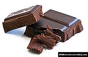 Bitter diabetiese sjokolade: glukemiese indeks en inname