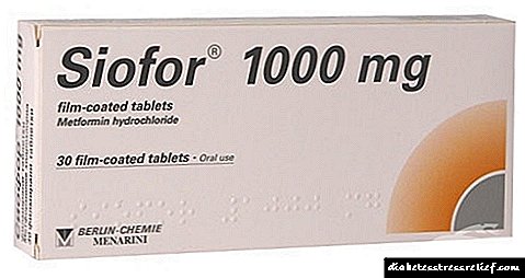 Siofor 1000: cyfarwyddiadau ar gyfer defnyddio tabledi ar gyfer diabetes