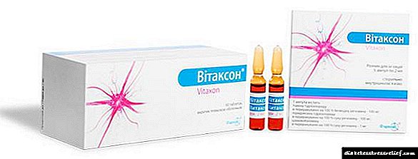 Vitaxone - oogun Vitamin kan fun iderun irora